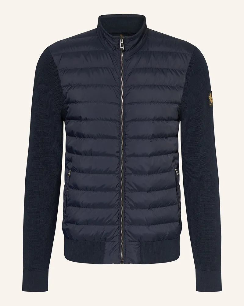 Belstaff Daunenjacke CONTROL im Materialmix Dunkelblau