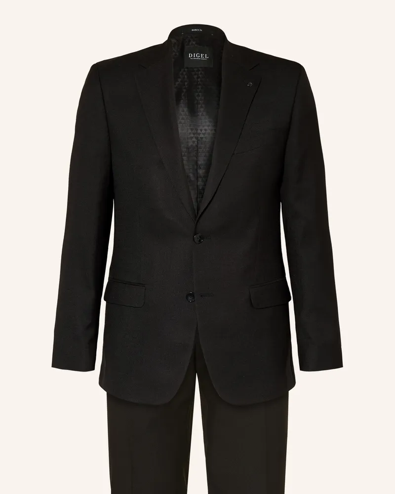 Digel Anzug DAREN-V-G Modern Fit Schwarz