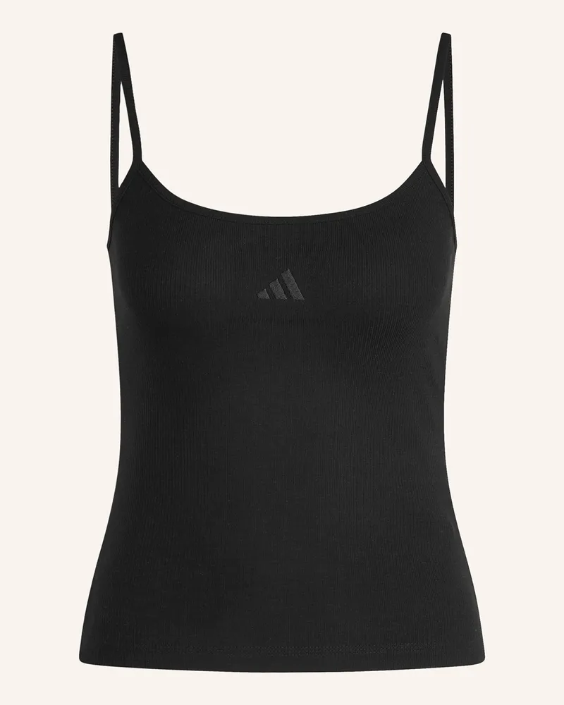 adidas Top SEASONAL ESSENTIALS RIB Schwarz