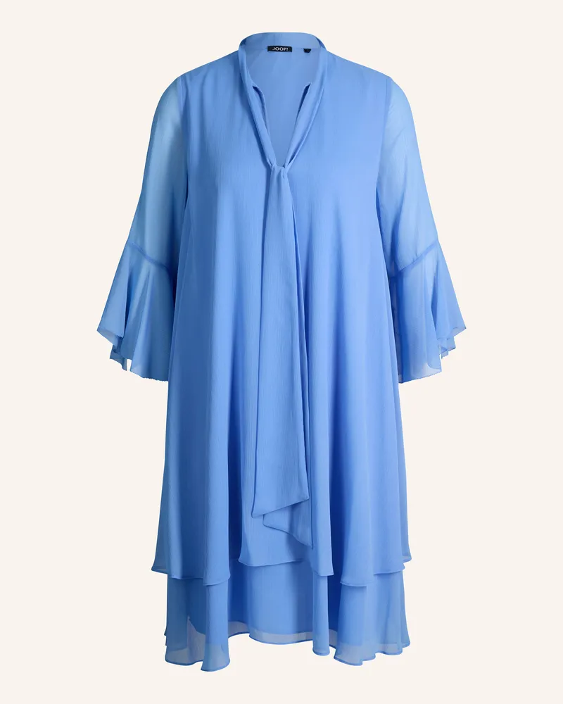 JOOP! Schluppenkleid mit 3/4-Arm Blau