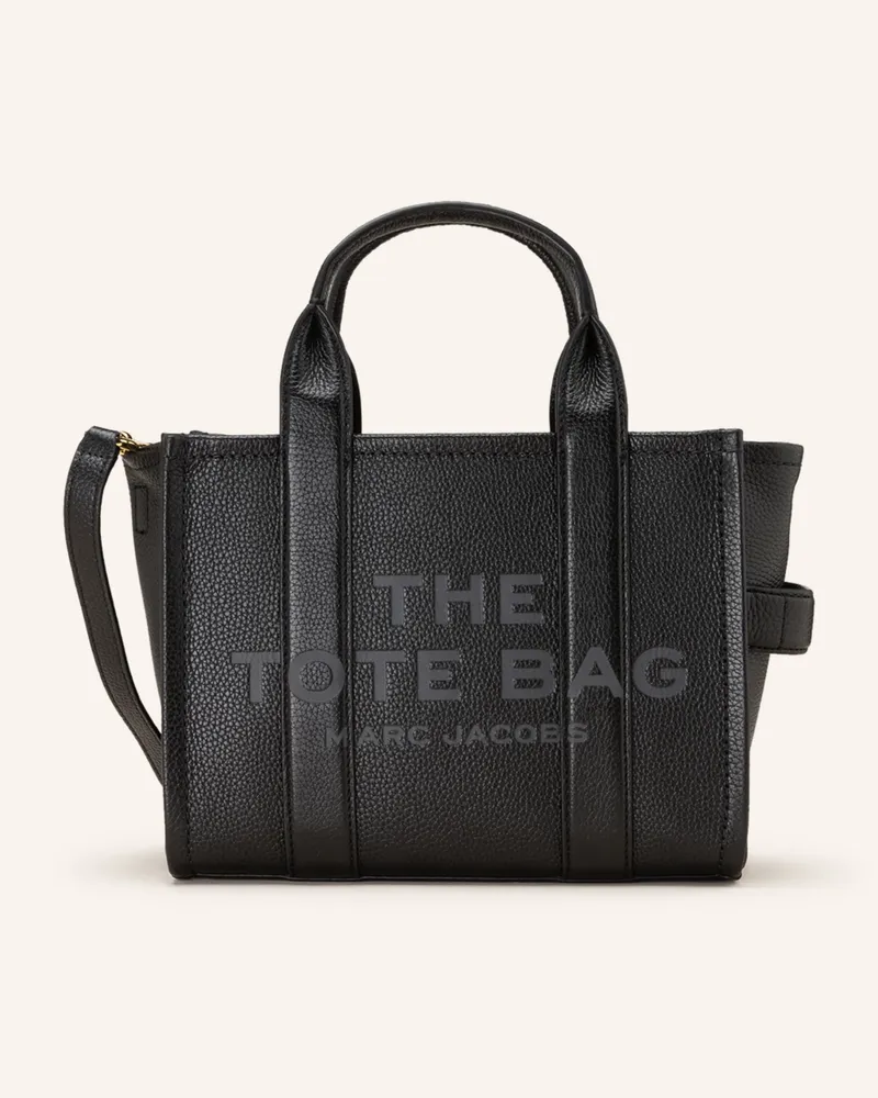 Marc Jacobs Shopper THE SMALL TOTE BAG LEATHER Schwarz