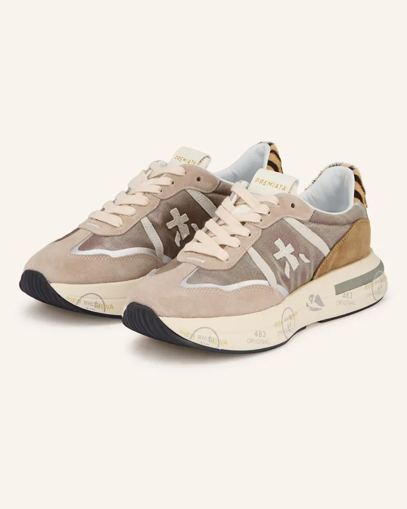 Premiata Sneaker CASSIE Hellbraun