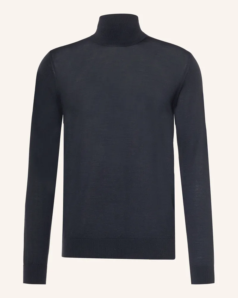 Dressler Rollkragenpullover blau Dunkelblau