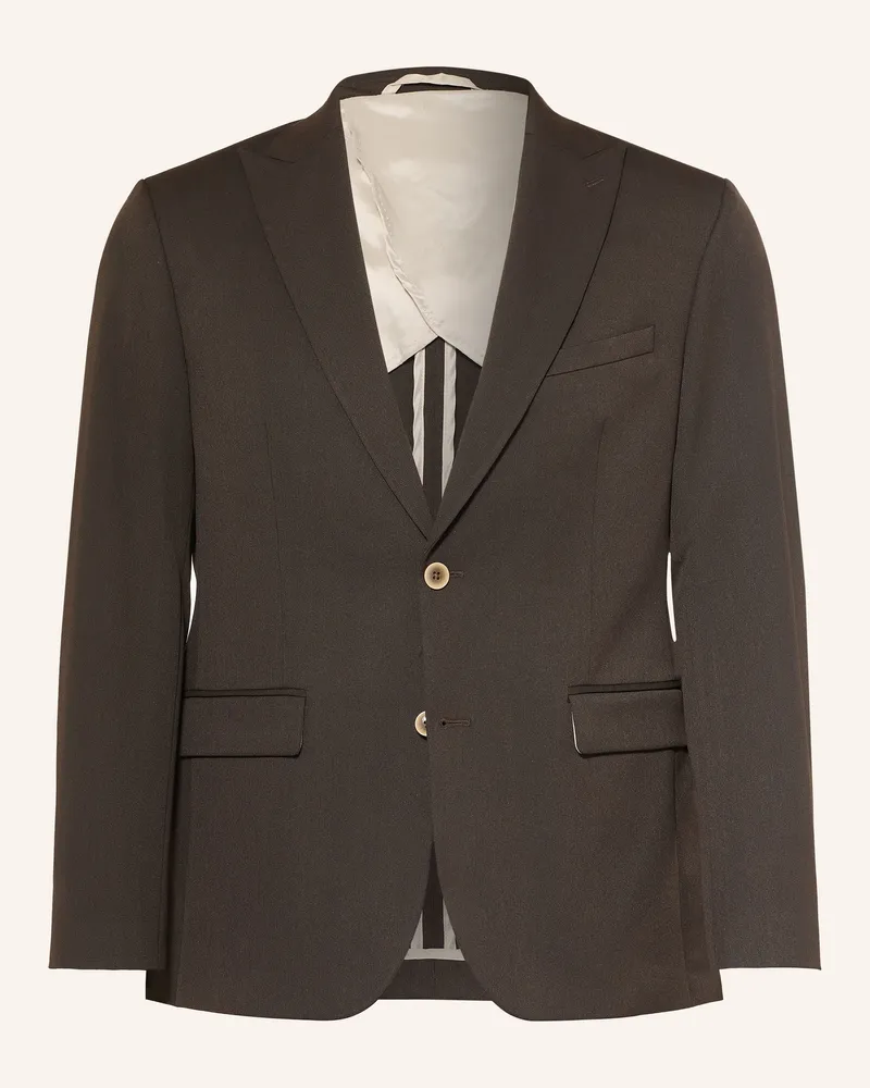 paul Anzugsakko Slim Fit braun 880