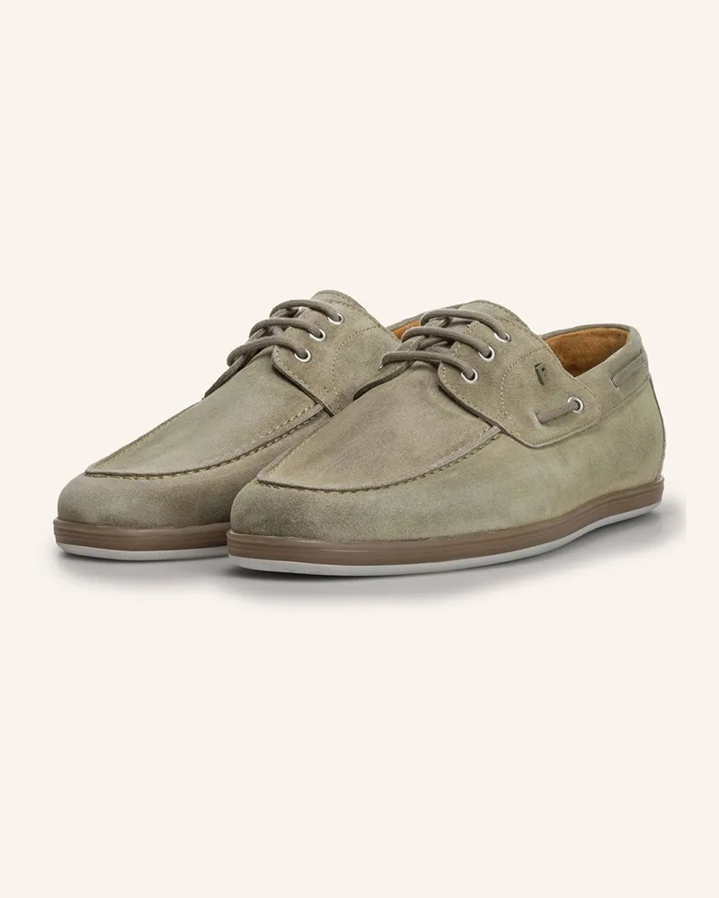 Floris van Bommel Bootsschuh De Zeiler 02 gruen Hellgrün