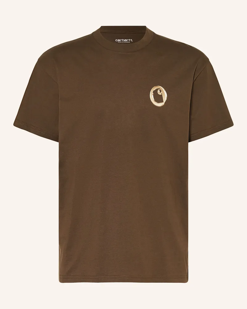 Carhartt WIP T-Shirt LINKED CHARMS Braun
