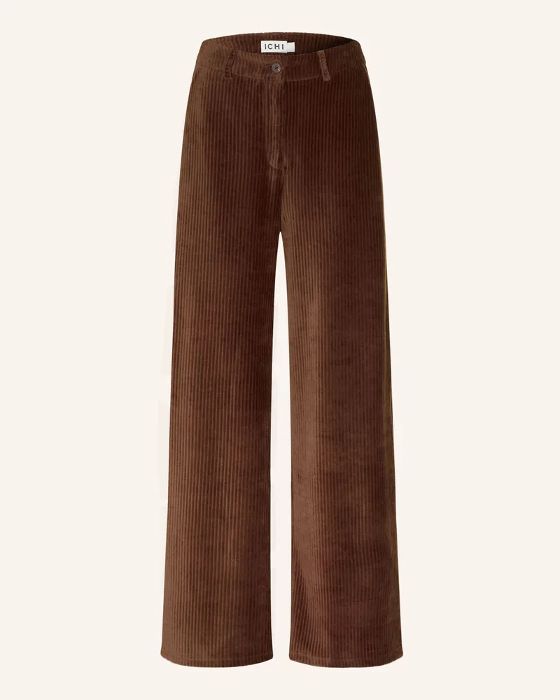 ICHI Cordhose Ihtamary braun 191419