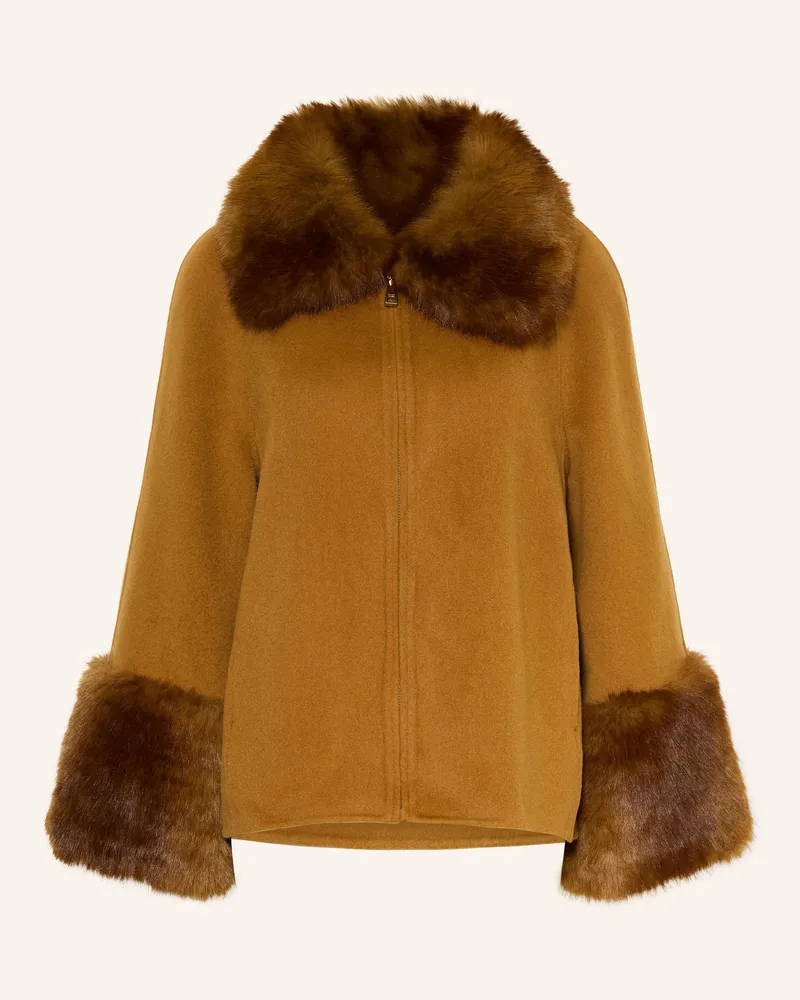 APPARIS Jacke Judie Mit Kunstfell braun Camel