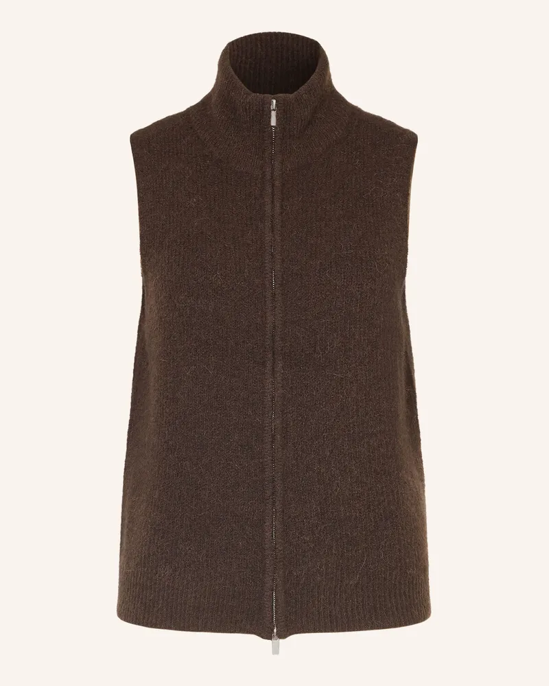 MOSS COPENHAGEN Strickweste Mschcilia Hope braun Dunkelbraun