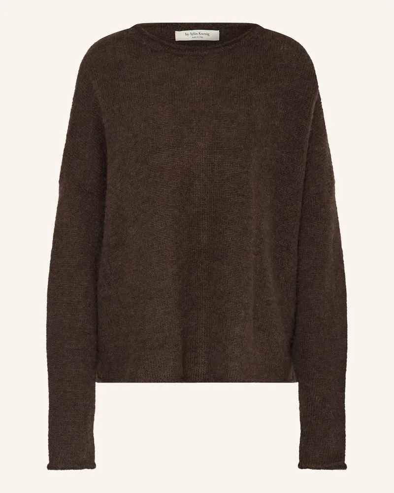 by Aylin Koenig Alpaka-Pullover Helena braun Dunkelbraun