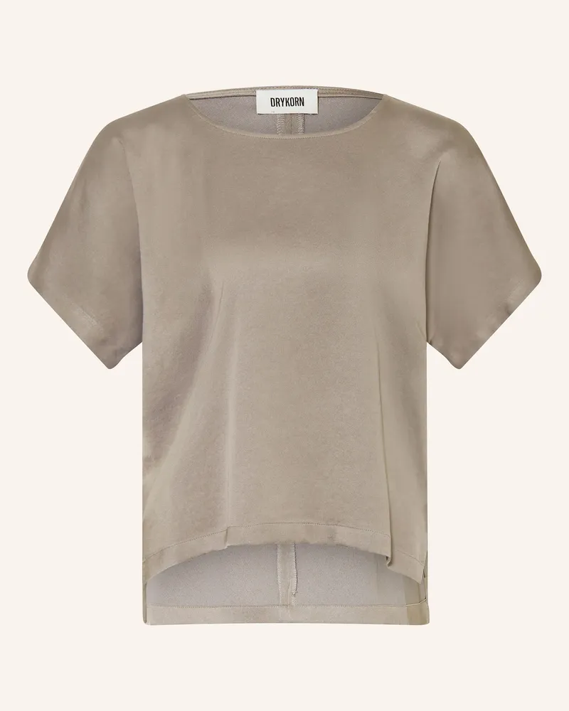 Drykorn Blusenshirt CORAMY aus Satin Taupe