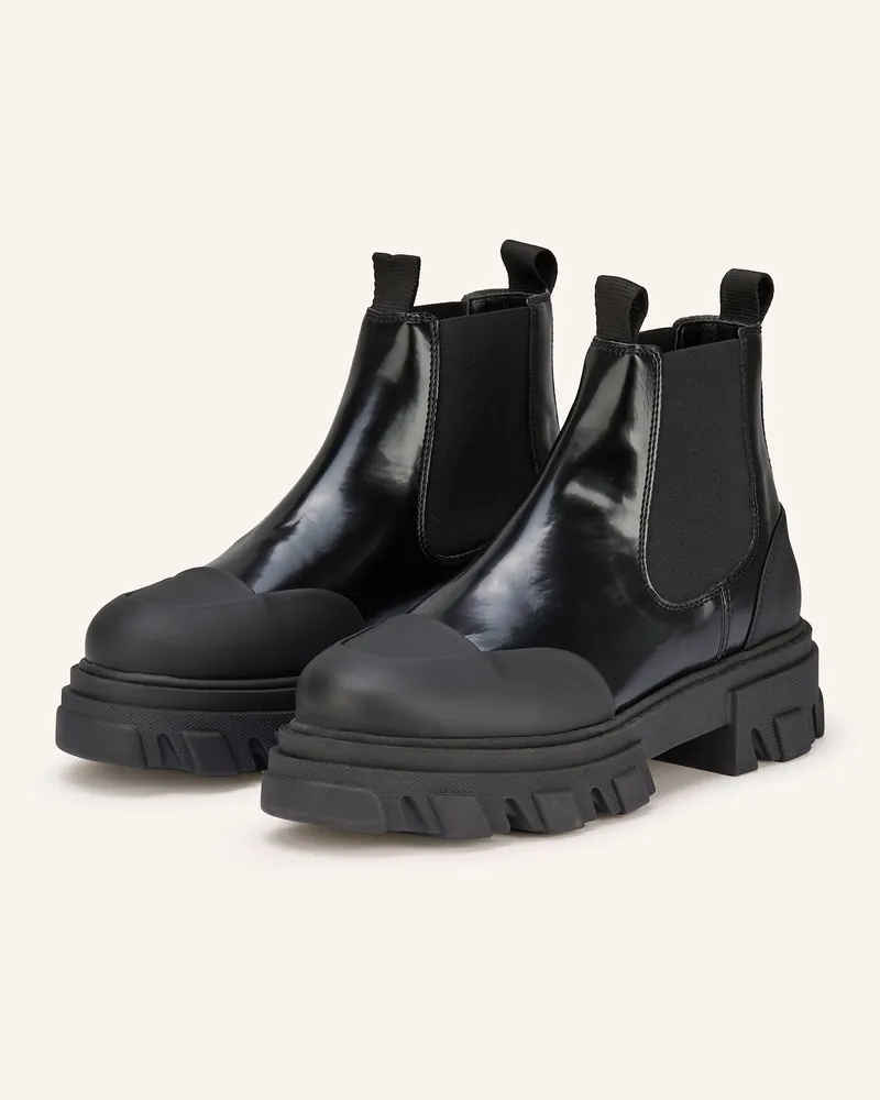 Ganni Chelsea-Boots Schwarz