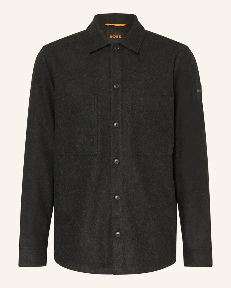 HUGO BOSS Overshirt LOCKY Schwarz