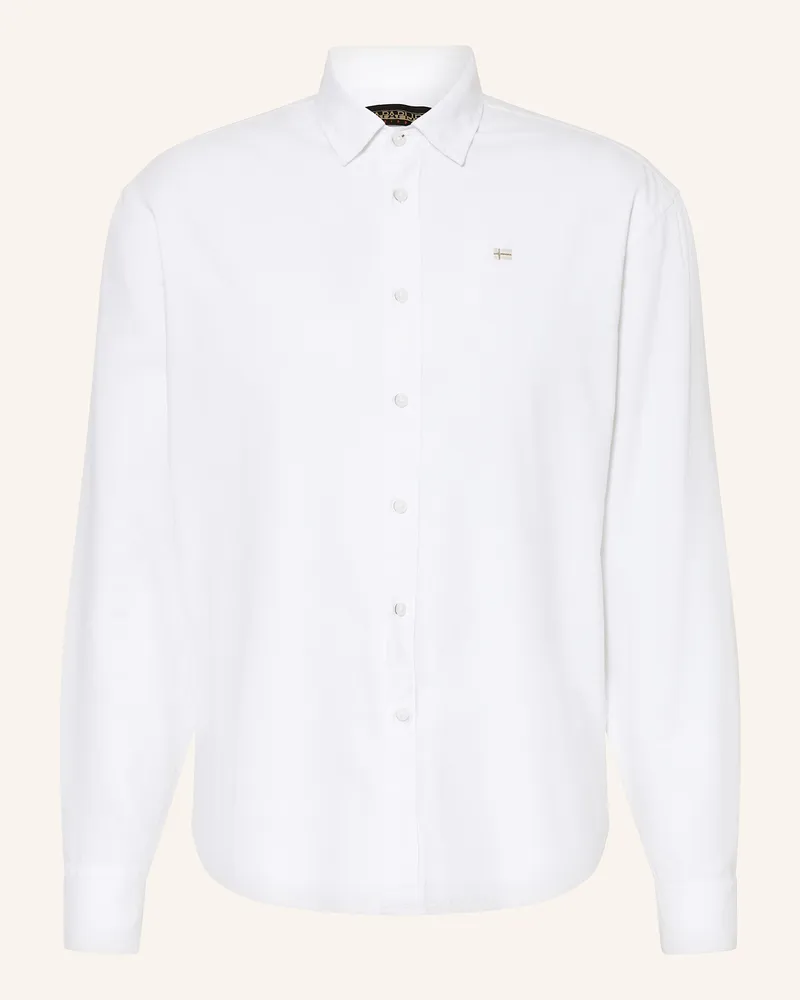 Napapijri Hemd G-TERRA Comfort Fit Weiss