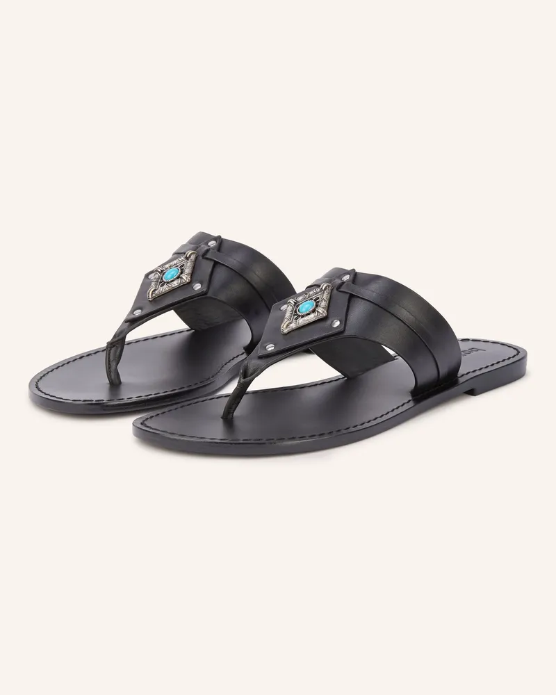 ba&sh Zehentrenner Corfou Mit Nieten schwarz Schwarz