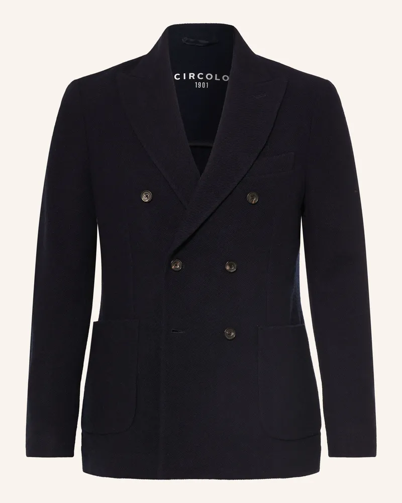 CIRCOLO 1901 Sakko Slim Fit Mit Merinowolle blau Dunkelblau