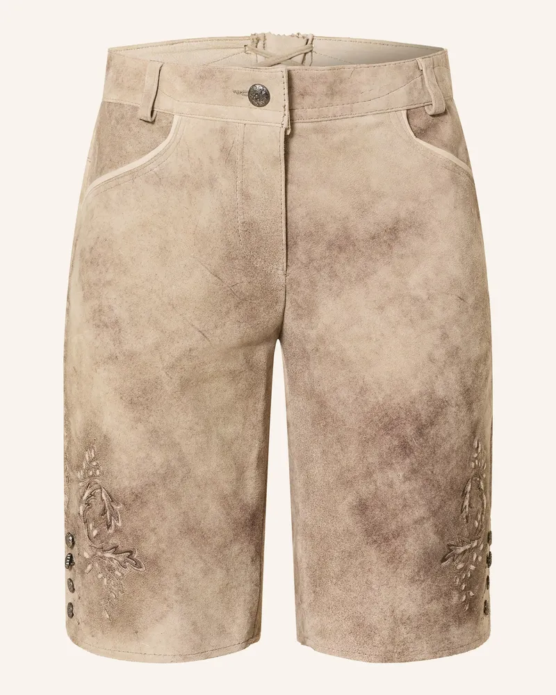 Spieth & Wensky Trachten-Lederhose Dengel beige Hellbraun