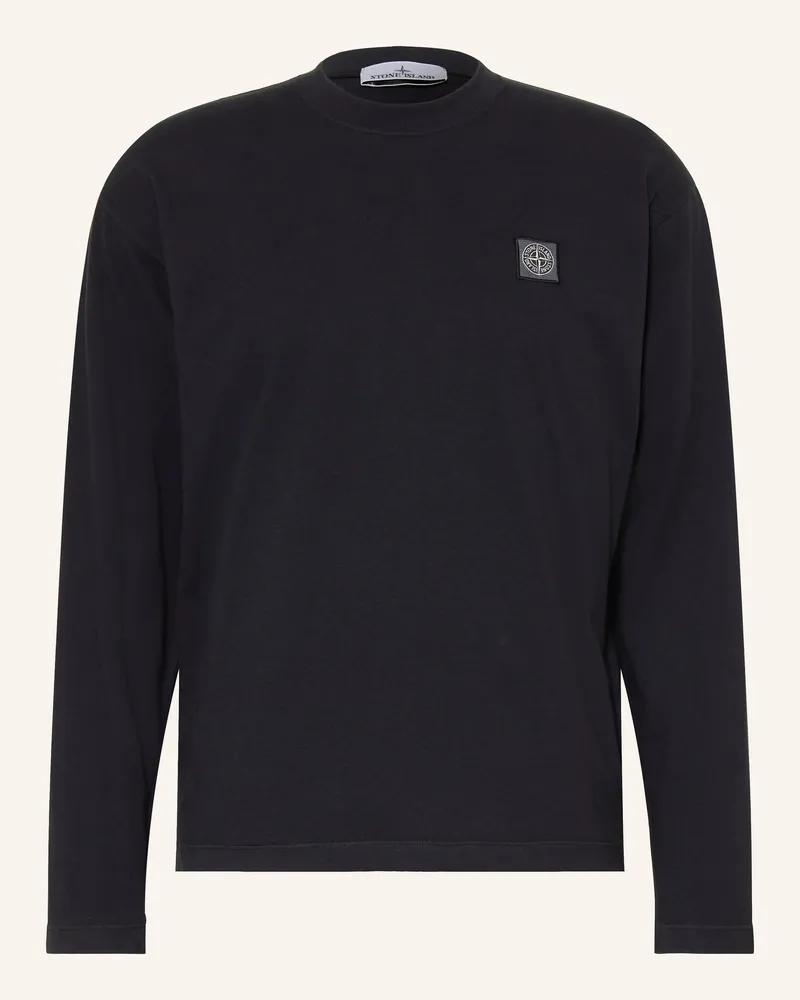 Stone Island Longsleeve blau Dunkelblau
