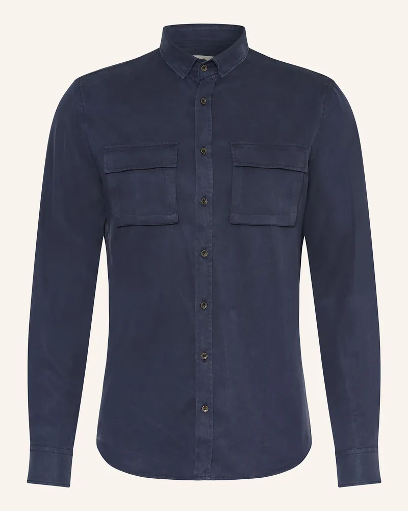 Q1 Hemd Slim Relaxed Fit Dunkelblau