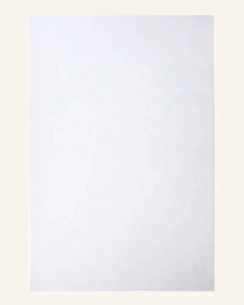 HUGO BOSS Badetuch Edge weiss Weiss