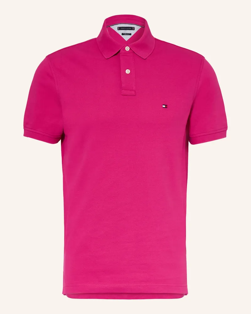 Tommy Hilfiger Piqué-Poloshirt Regular Fit Fuchsia