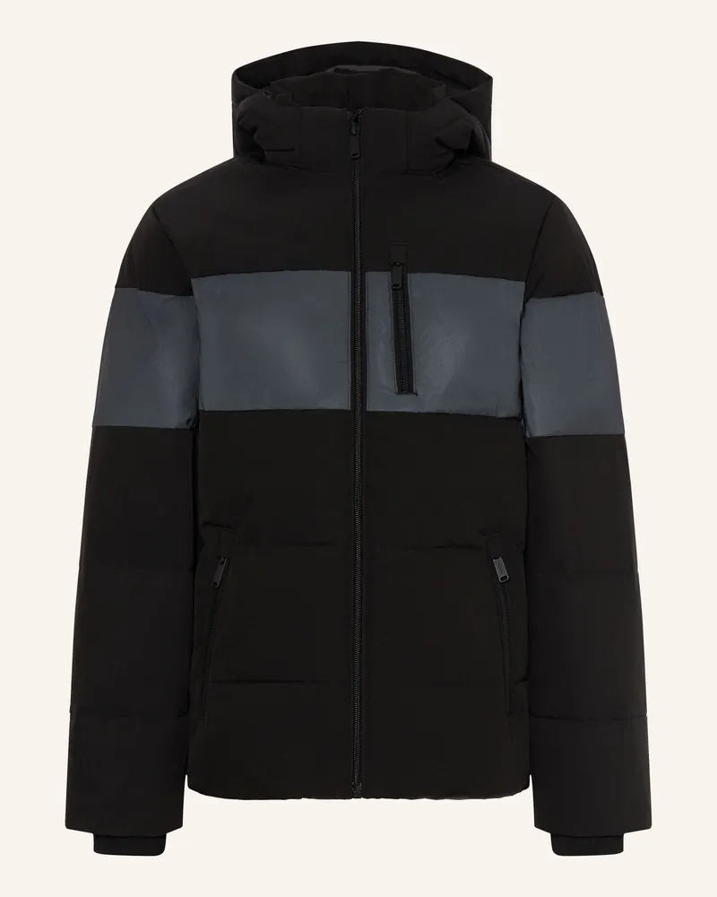 Jack & Jones Steppjacke Mit Abnehmbarer Kapuze schwarz Schwarz