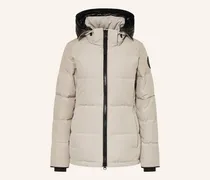 Daunenjacke mit abnehmbarer Kapuze