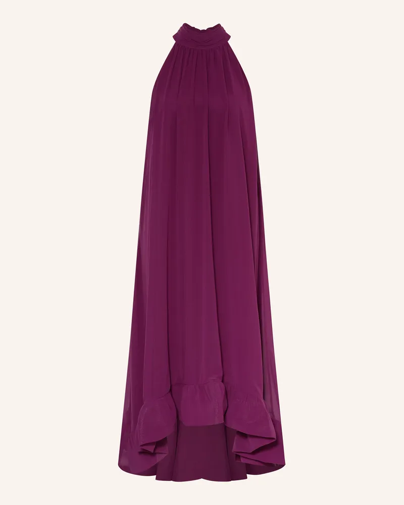 Apart Kleid mit Rüschen Dunkellila