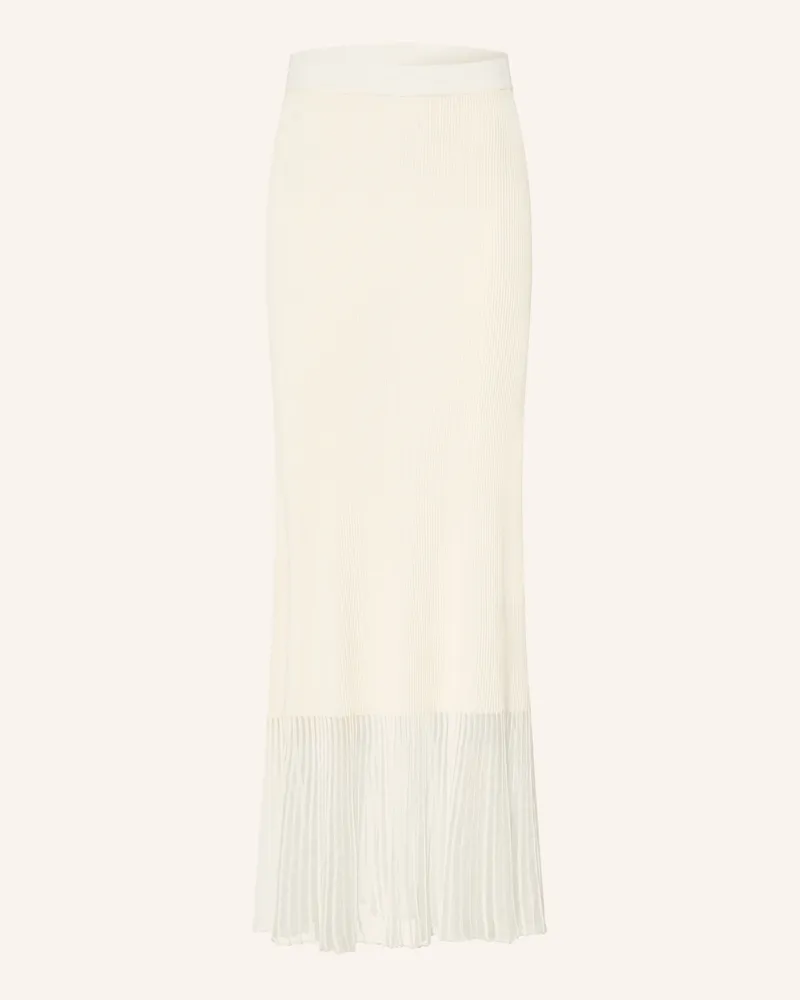 Claudie Pierlot Strickrock Mit Plissees weiss Creme