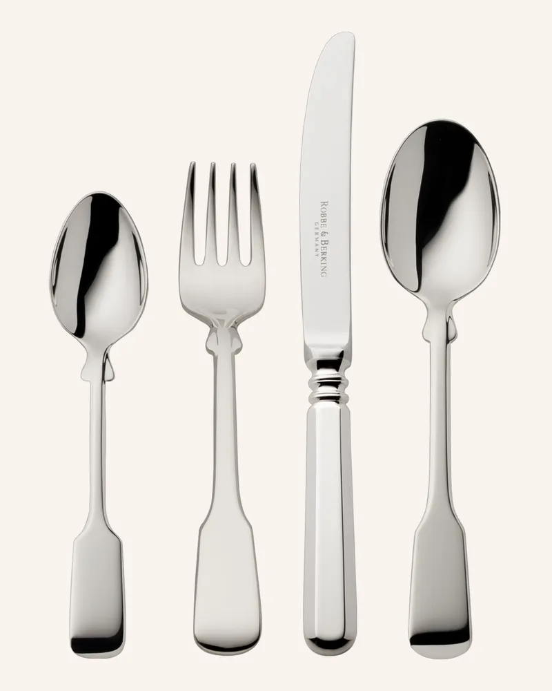 ROBBE & BERKING 4-Tlg. Kinderbesteck Alt-Spaten silber Silber