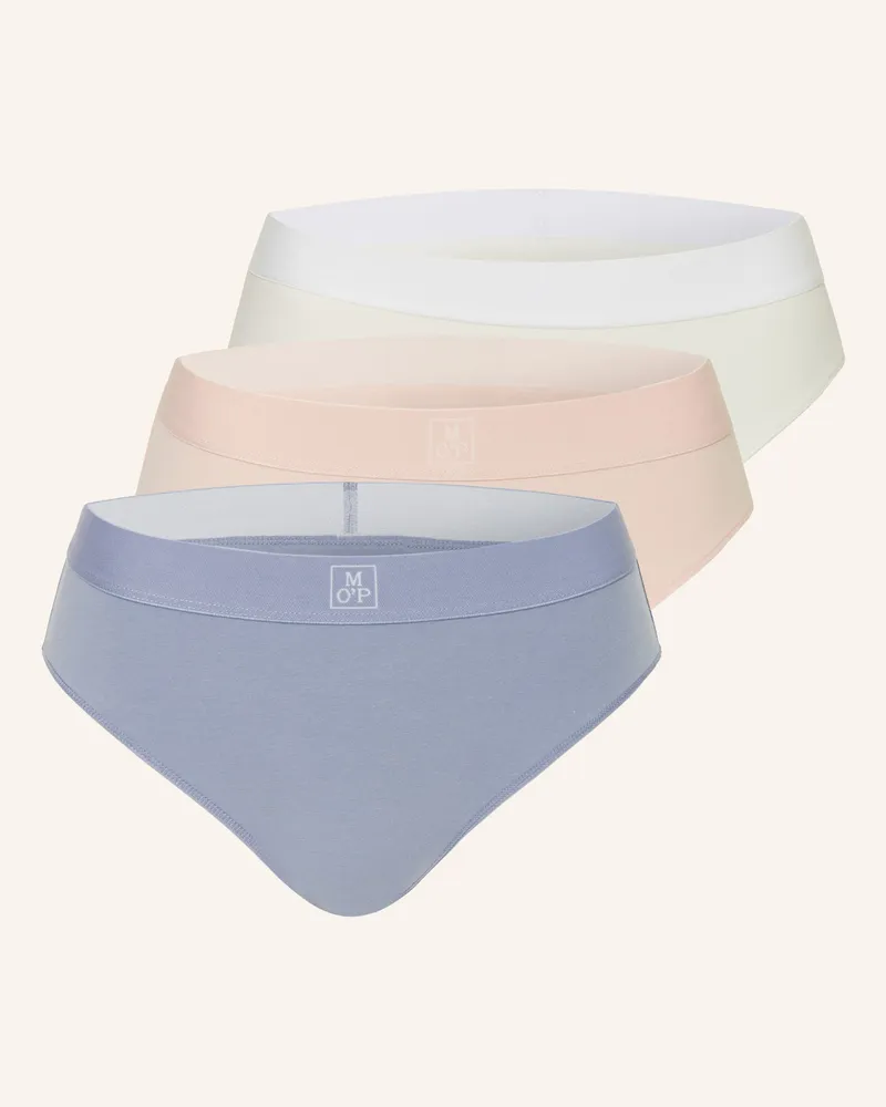 Marc O'Polo 3er-Pack Slips Blaugrau