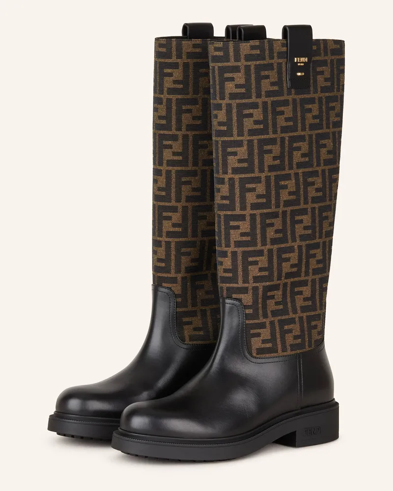 Fendi Stiefel schwarz Schwarz