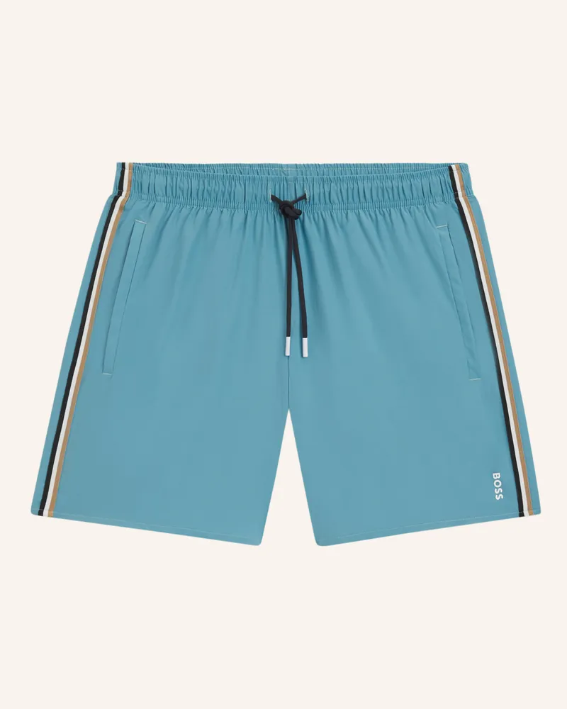 HUGO BOSS Badeshorts ICONIC Hellblau