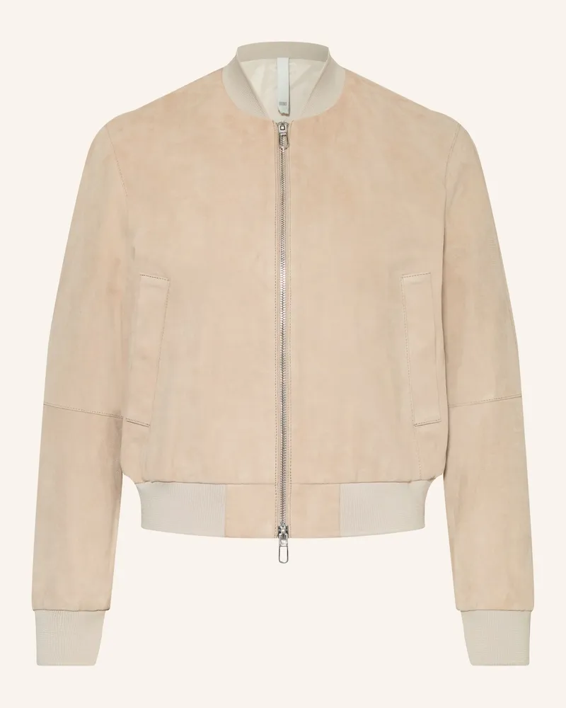 DUNO Lederjacke Hellbraun