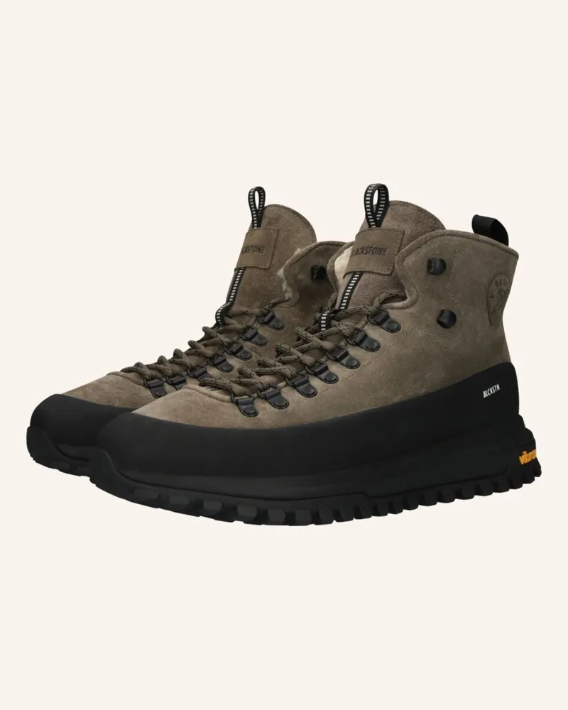 Blackstone Schnürboots gruen Dunkelgrün