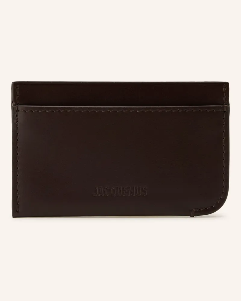 Jacquemus Kartenetui Le Porte Curvo braun Dunkelbraun