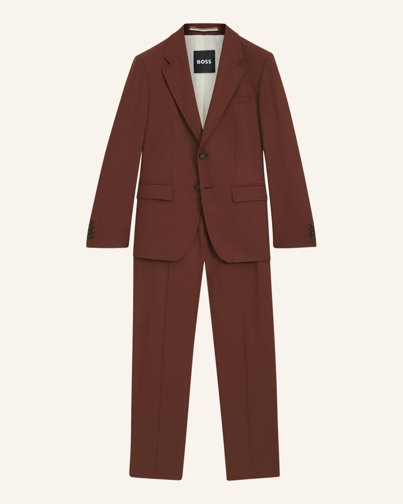 HUGO BOSS Business Anzug C-HOLSTON-2PCS-253 Slim Fit Braun