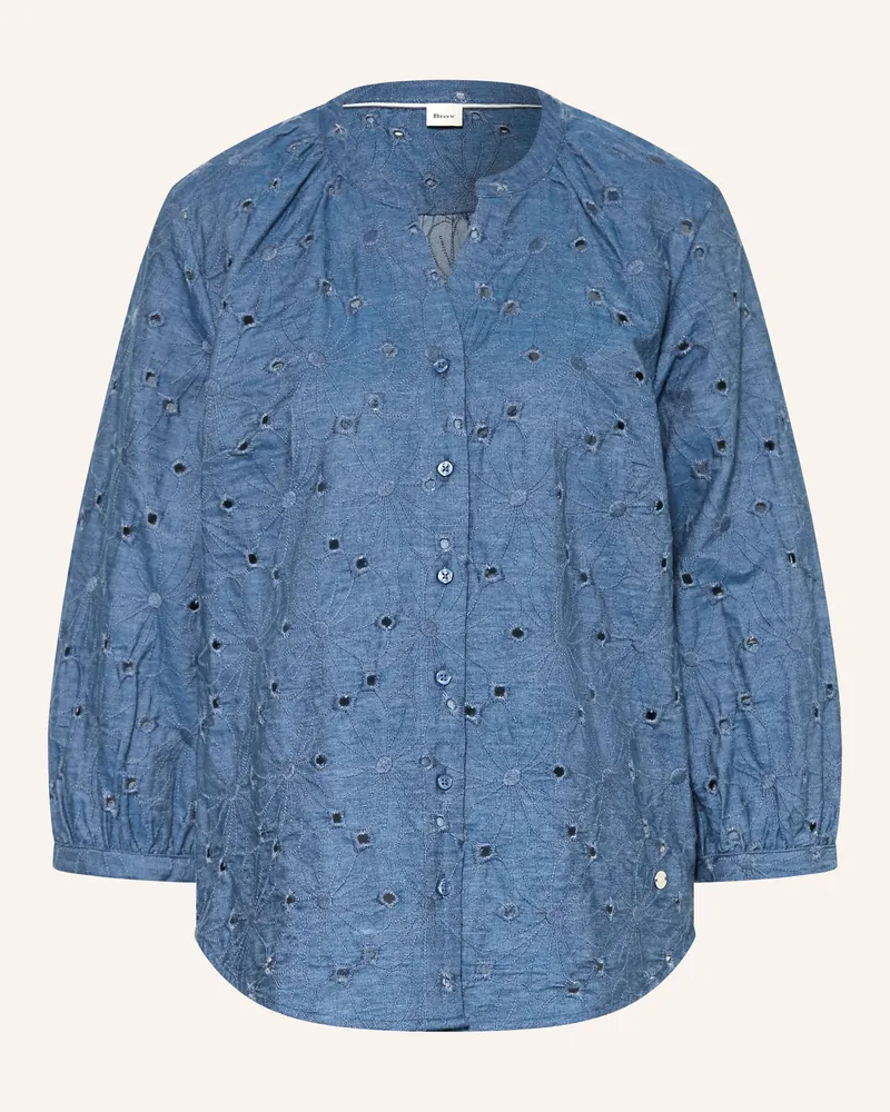 Brax Jeansbluse Velia Mit 3/4-Arm blau Blau