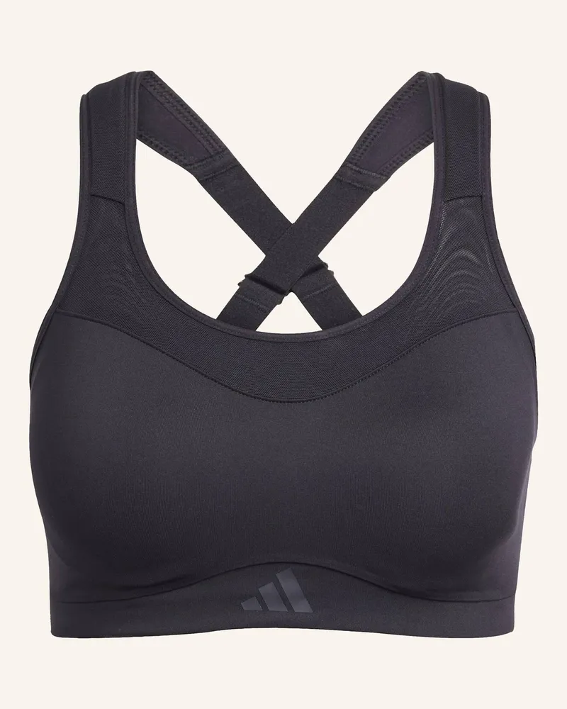 adidas Sport-BH TLRD IMPACT TRAINING mit Mesh Schwarz