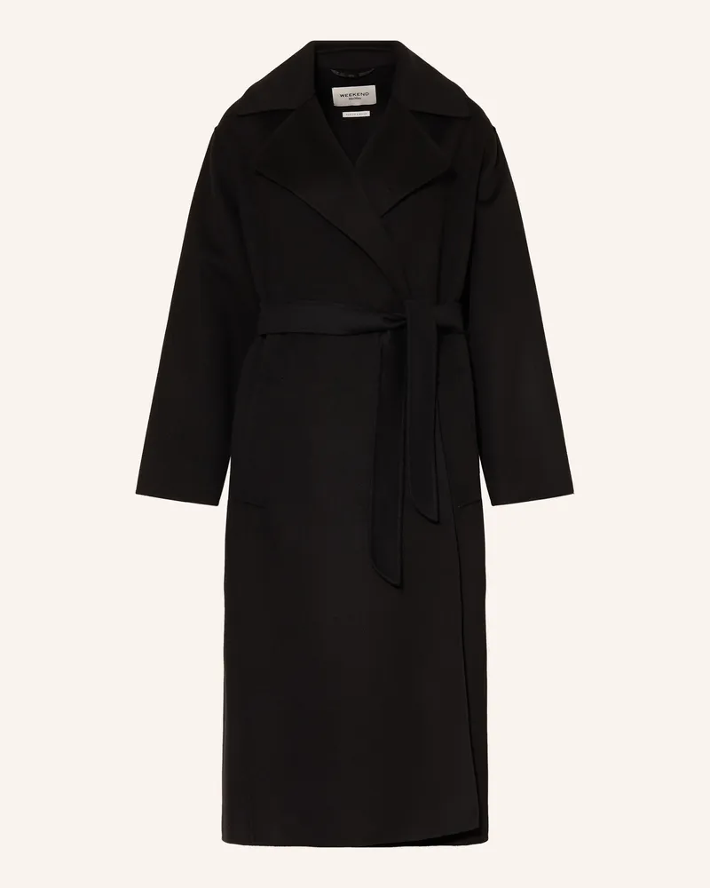 Max Mara Wollmantel Operoso schwarz Schwarz