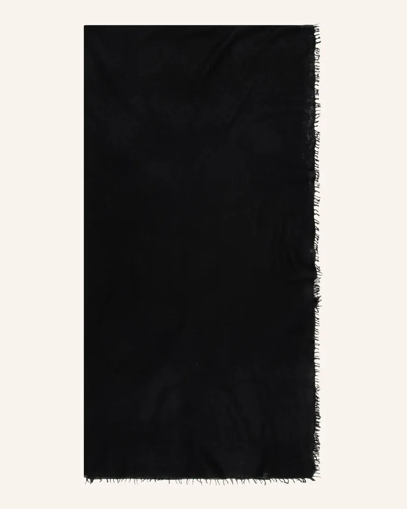 Puschoen Cashmere-Schal Schwarz
