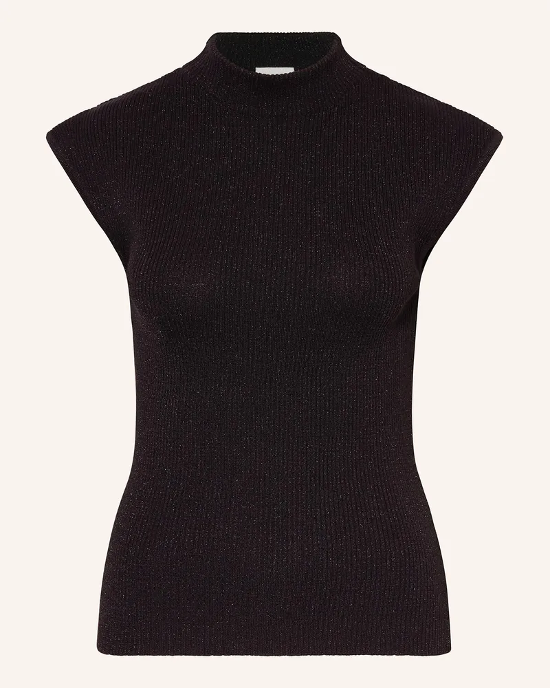 ICHI Stricktop IHCODY mit Glitzergarn Schwarz