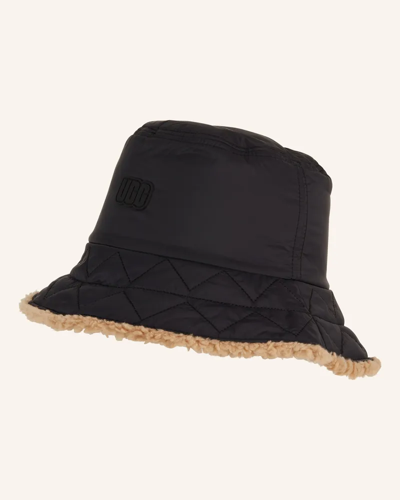 UGG Bucket-Hat zum Wenden Schwarz