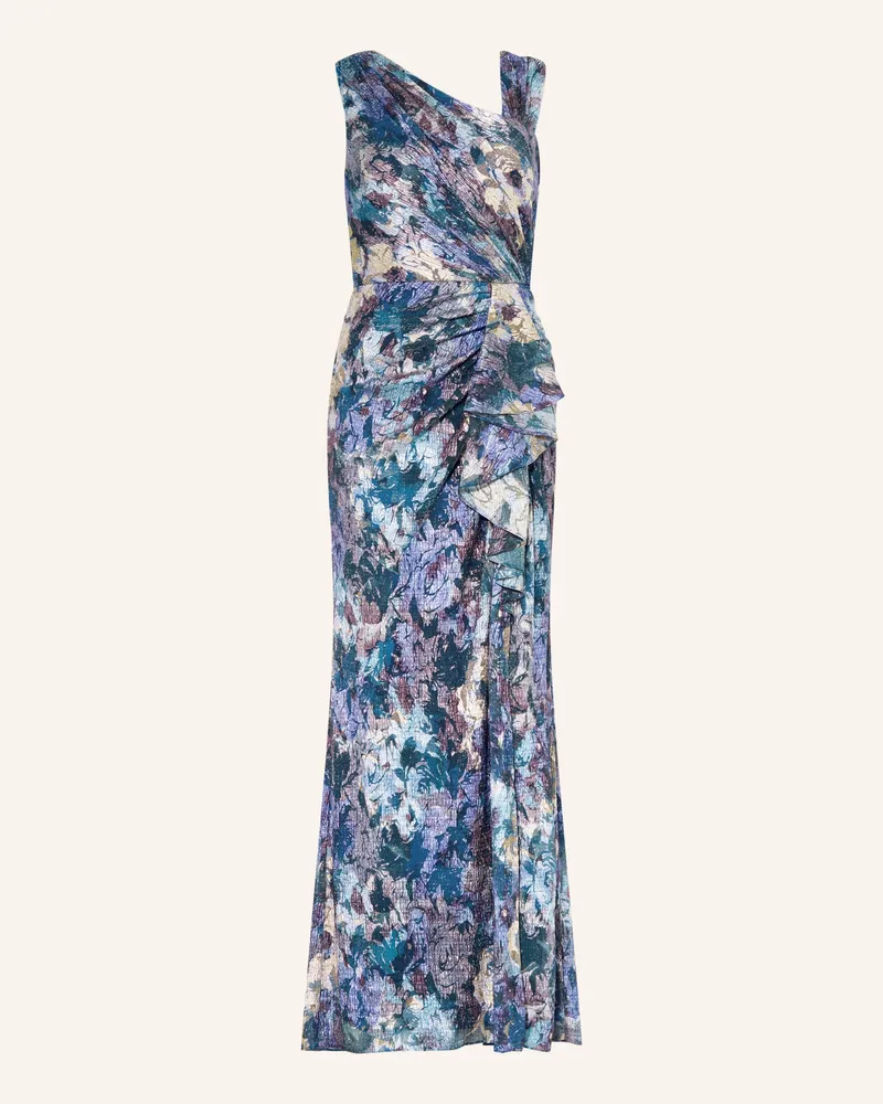Adrianna Papell Abnedkleid Mit Glitzergarn Und Volants blau Blau