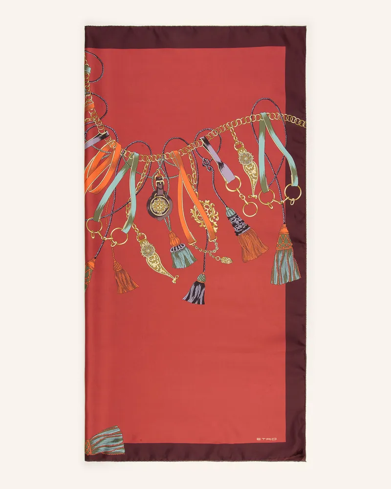 Etro Seidentuch rot Rot