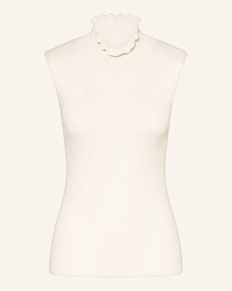 Darling Harbour Stricktop Mit Rüschen weiss Ecru