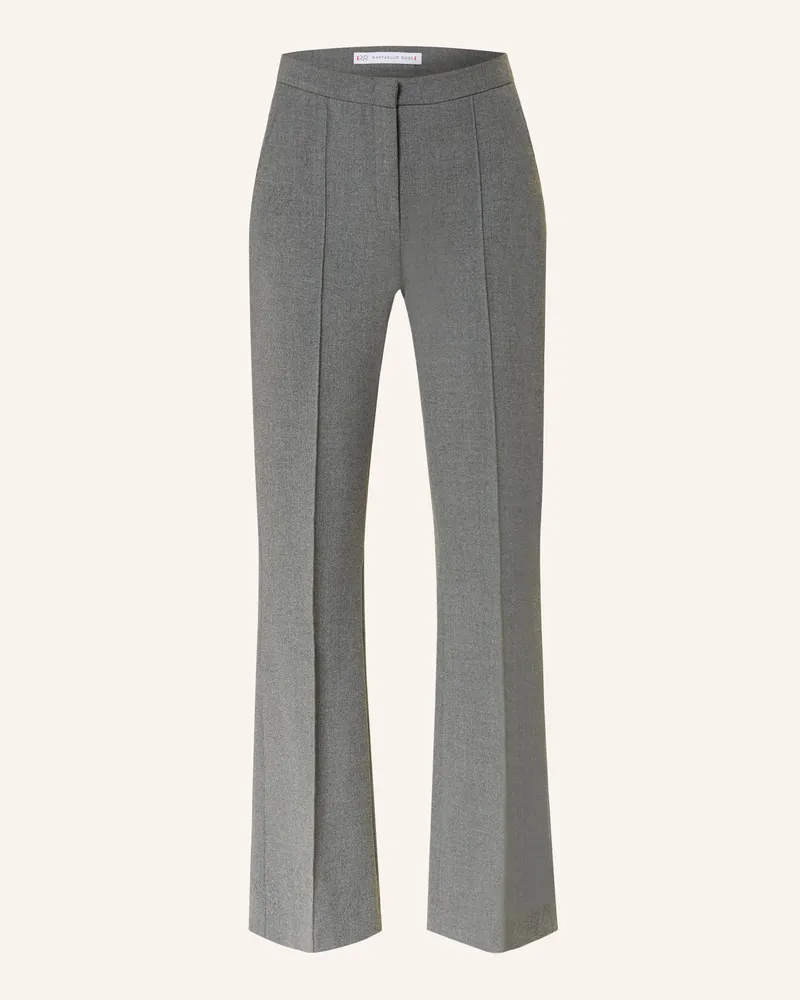 RAFFAELLO ROSSI  Bootcut-Hose DORO aus Flanell Grau