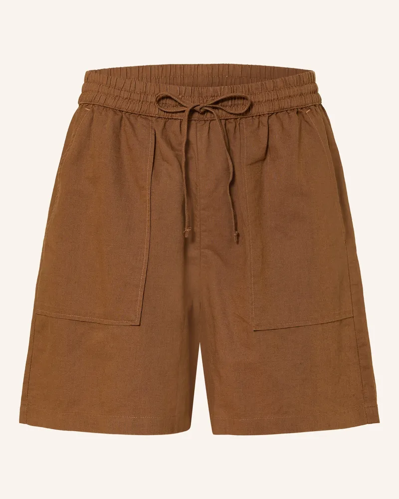 Marc O'Polo Shorts Mit Leinen braun Braun