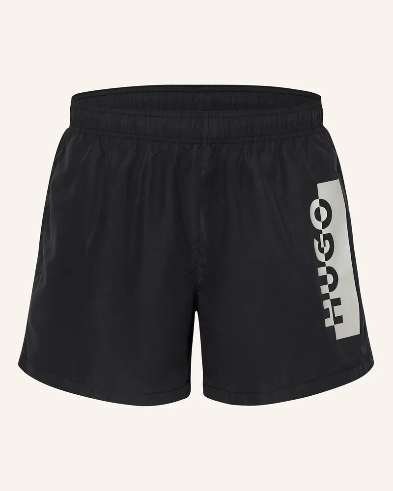 HUGO BOSS Badeshorts SILVER Schwarz
