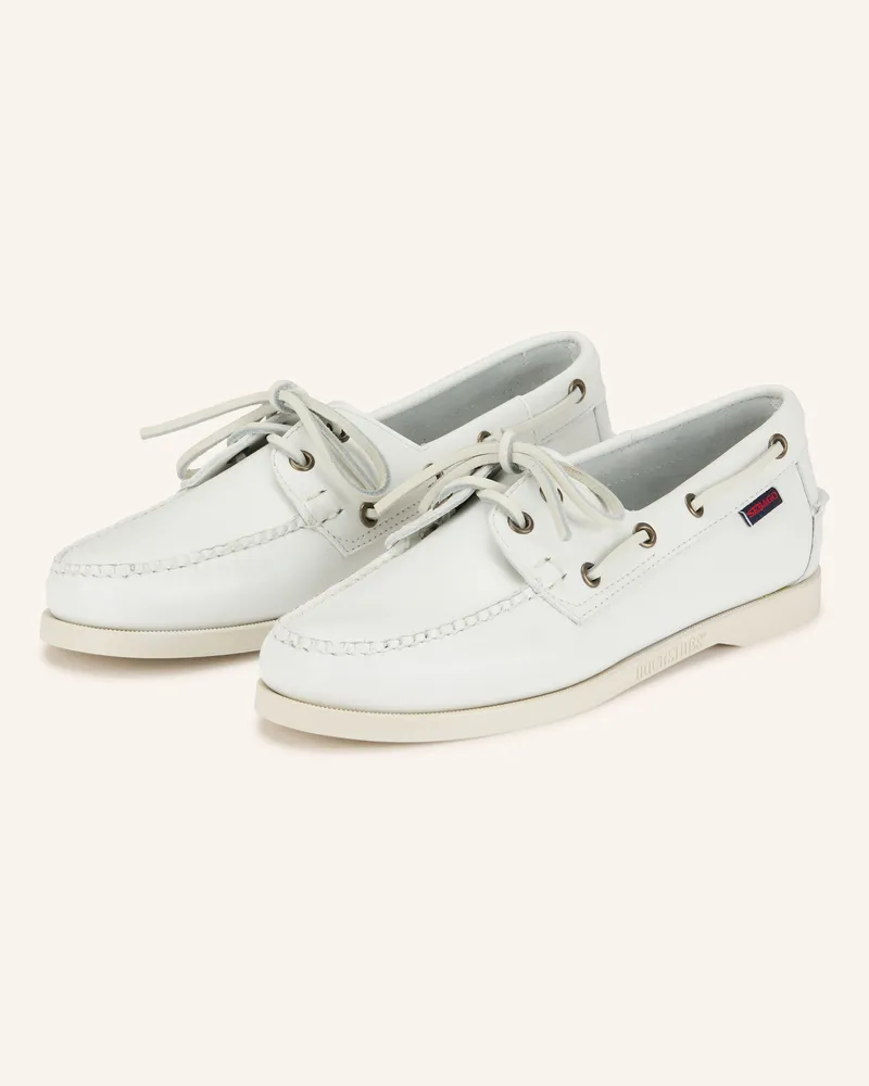 Sebago Bootsschuhe Docksides Portland weiss Weiss